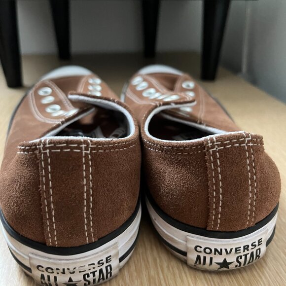 EUC CTAS Converse OX Low Skate Suede Dark Clove KICKS A07854C (6.5M/8.5W) - Picture 6 of 7